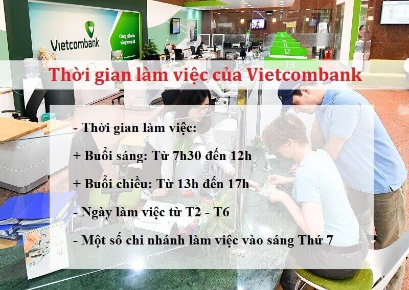 giờ làm việc Vietcombank